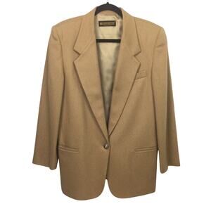 John Meyer Separates Minimalist Pure Wool Vintage Corpcore Blazer Women's 12